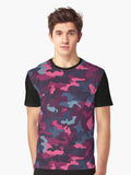 Elegant Luxurious Camo Pattern For Streetwear Camo Fan Graphic T Shirt T Shirt High Search Demand Top Rated Design