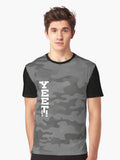 Yeet Slate Gray Stealth Camouflage Graphic T Shirt T Shirt Trending 2025 Streetwear Essential