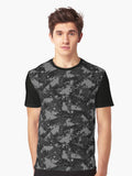 Gun Metal Grey Soldier Digital Dark Camouflage Graphic T Shirt T Shirt High Search Demand Streetwear Essential
