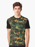 Cute Forest Camouflage Style For Camo Pattern Fan Graphic T Shirt T Shirt Aesthetic Fit Fan Favorite