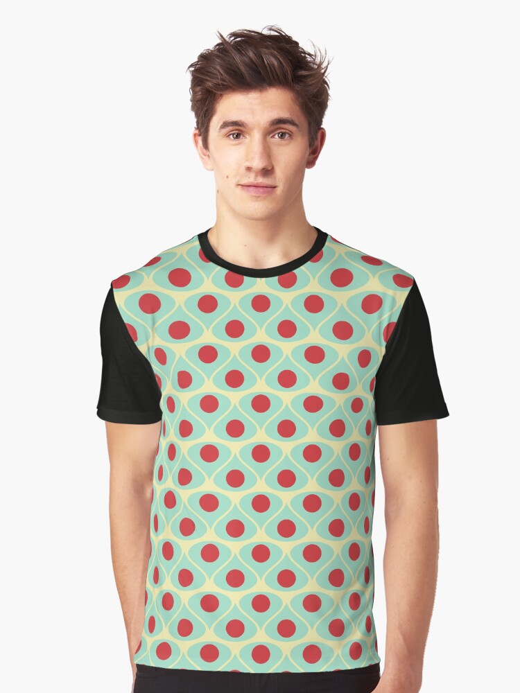50s Drops Pattern Graphic T-Shirt | Premium Unisex T-Shirt, Trending Graphic Tee