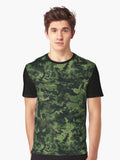 Elegant Army Camo Print For Hiking Enthusiast Graphic T Shirt T Shirt Aesthetic Fit Fan Favorite
