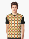 50s Wave Pattern Graphic T-Shirt | Premium Unisex T-Shirt, Trending Graphic Tee