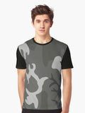 Camouflage Green Light Tan Black Graphic T Shirt T Shirt Premium Quality Hot Search US