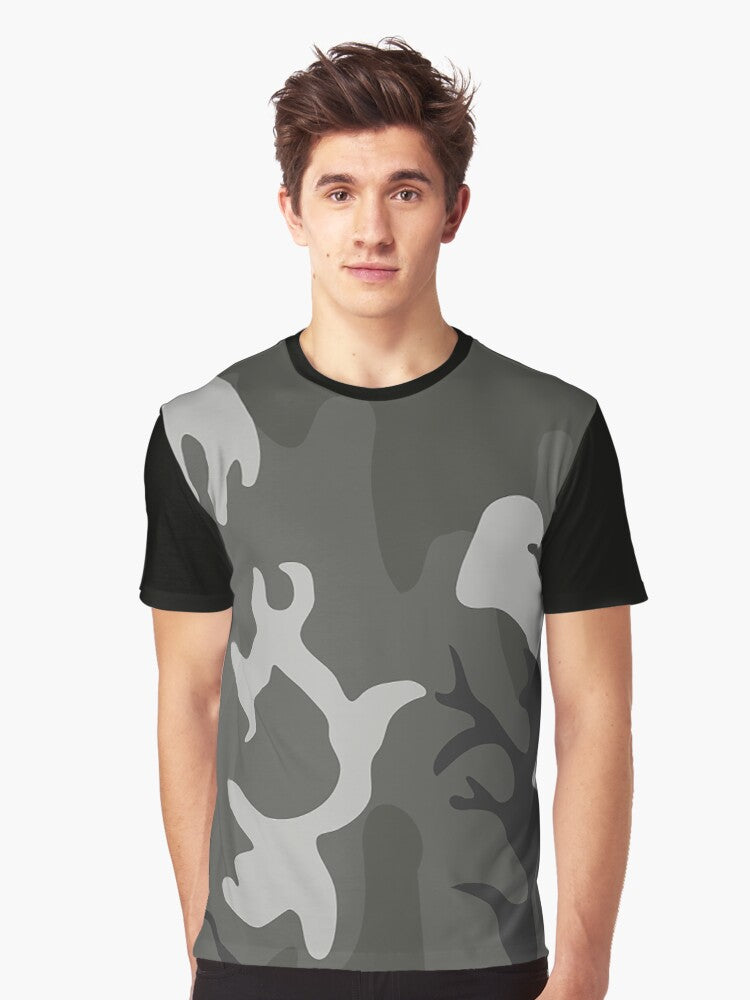 Camouflage Green Light Tan Black Graphic T Shirt T Shirt Premium Quality Hot Search US