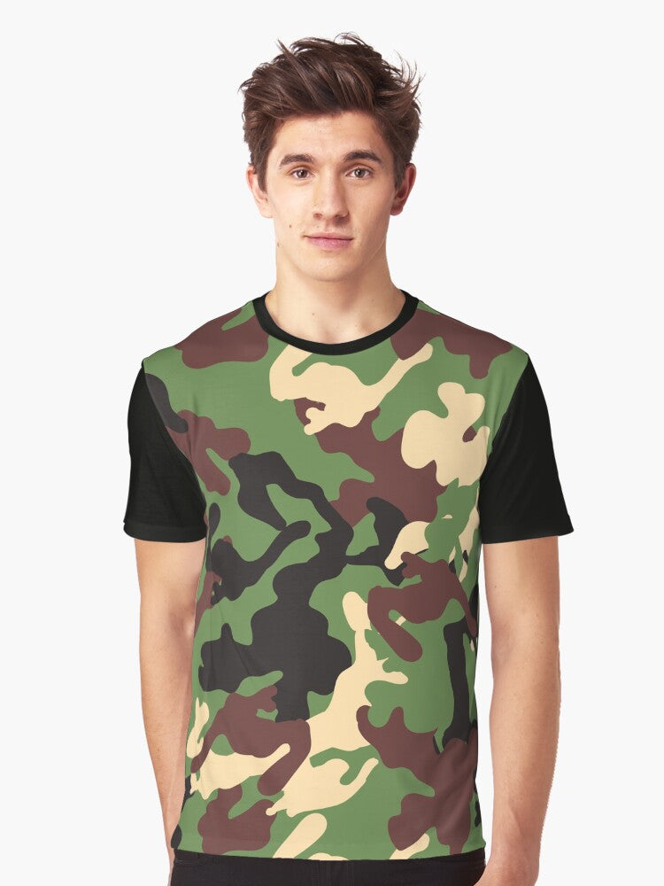 Military Camo Graphic T Shirt T Shirt High Search Demand Top Rated Design