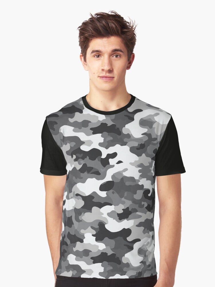 Chic Military Camouflage Pattern For Hiking Enthusiast Graphic T Shirt T Shirt Viral US Style Fan Favorite
