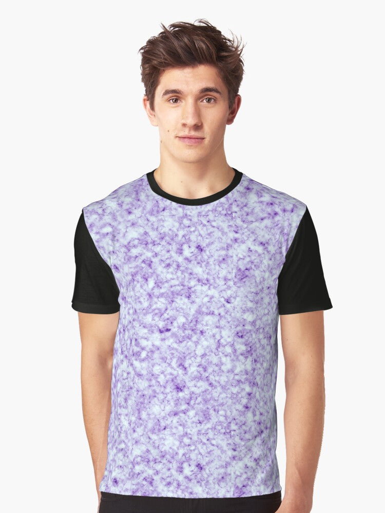 abstract liquify purple marble effect pattern Graphic T Shirt T Shirt Best Seller Look Top Rated Design