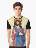 Furry Jesus Graphic Shirt T Shirt Minimal Style
