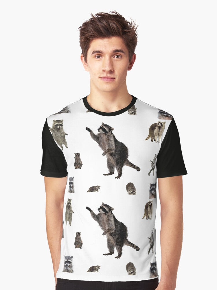 Raccoon Trash Panda Sticker Set Graphic T Shirt T Shirt US Market
