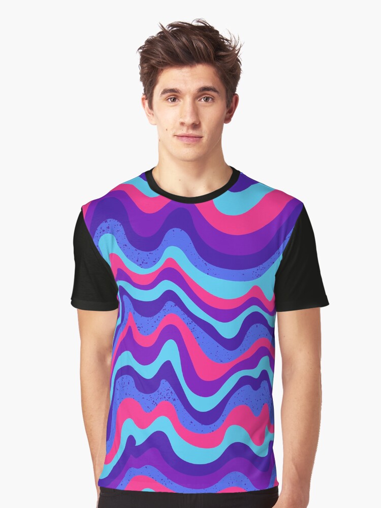 squiggly mars 80s futuro Graphic T-Shirt | Premium Unisex T-Shirt, Trending Graphic Tee