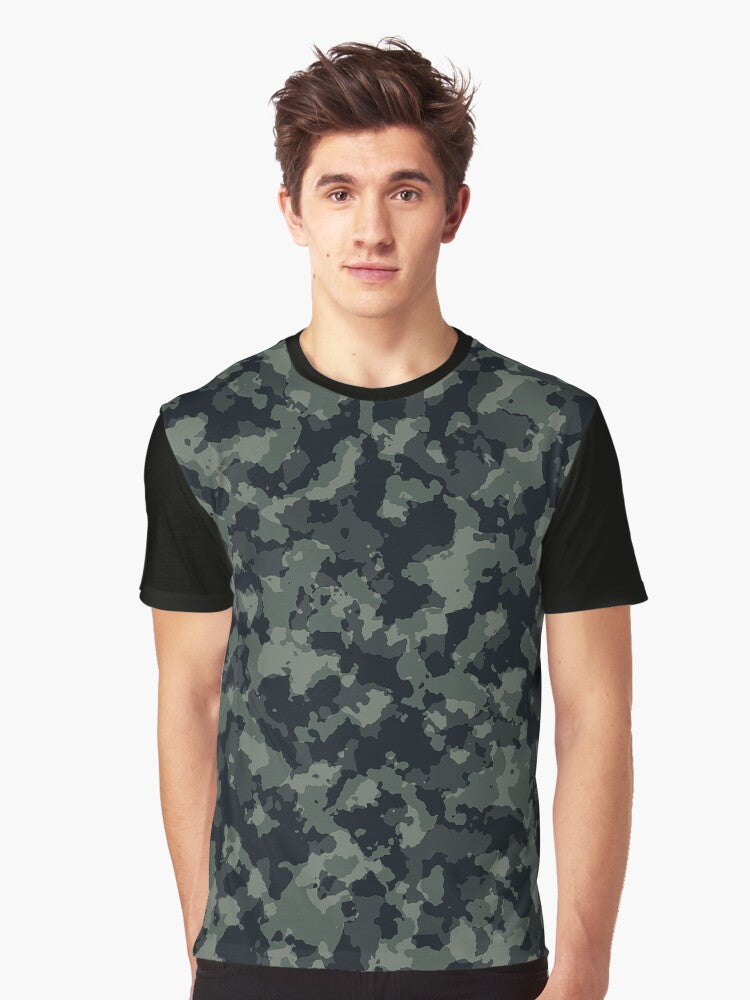 Camouflage Greens version 1 Graphic T Shirt T Shirt Viral US Style Streetwear Essential