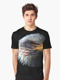 AMERICA EAGLE FLAG Graphic Shirt T Shirt Clean Design