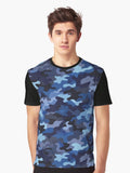 Beautiful Woodland Camo Print For Camo Fan Graphic T Shirt T Shirt Trending 2025 Fan Favorite