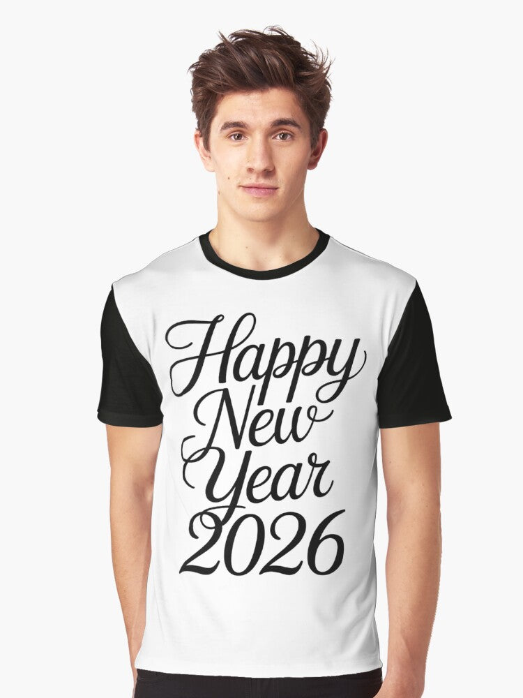 Happy New Year 2026 Graphic T Shirt T Shirt Viral TikTok Modern Aesthetic