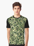 Copy of New Camouflage Green Pattern 3 Graphic T Shirt T Shirt Trending 2025 Top Rated Design