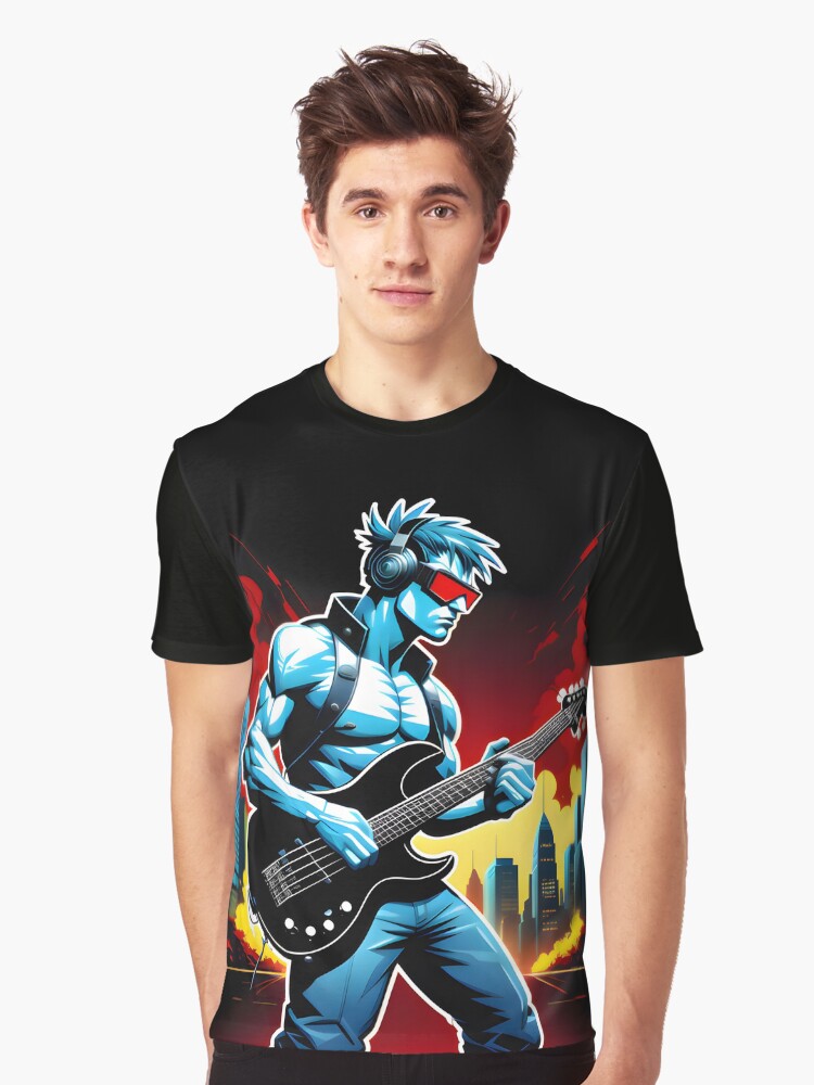 RED CITY NIGHT Graphic T-Shirt | Premium Unisex T-Shirt, Trending Graphic Tee