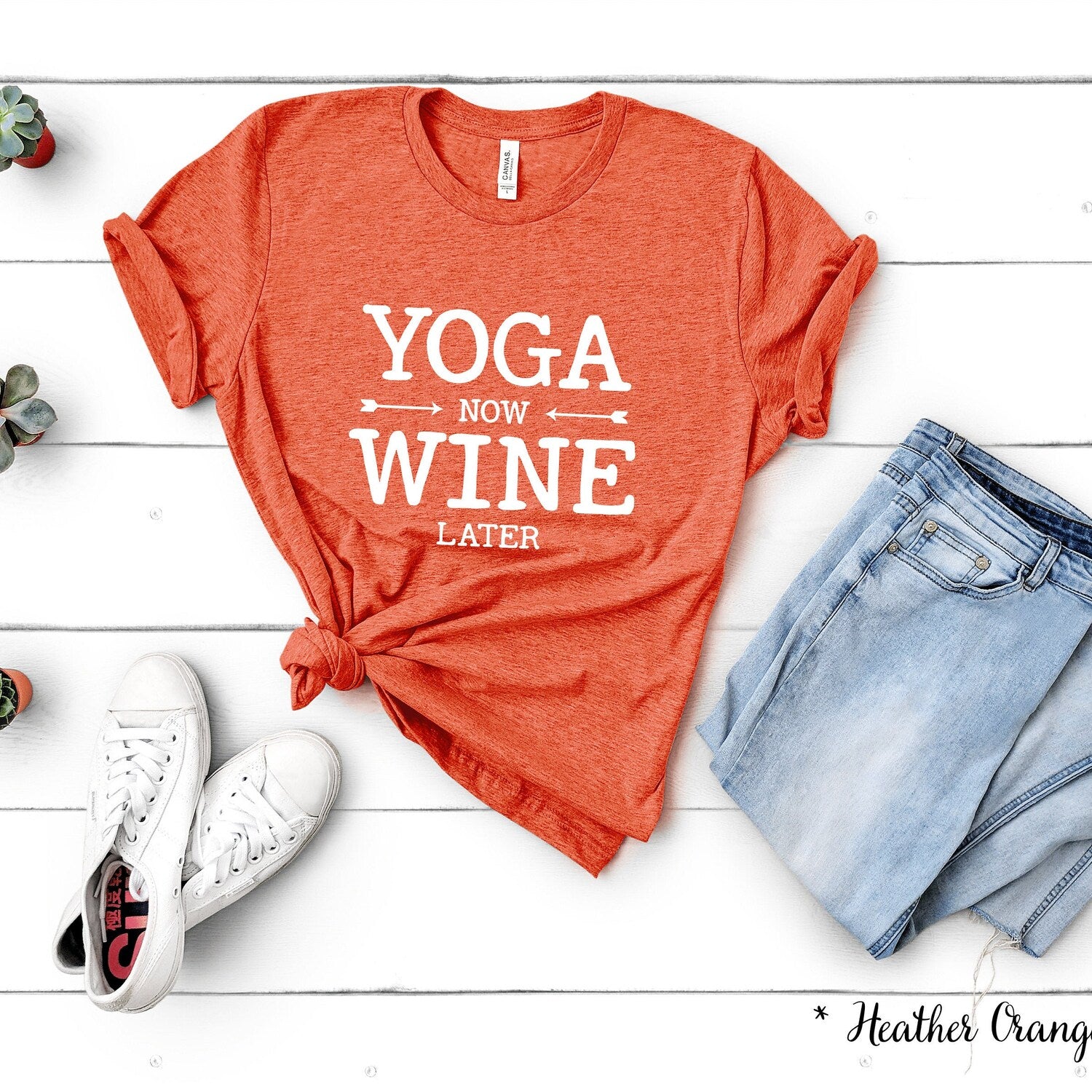 Yoga Wine Shirt | Workout Pilates Gift Yoga Clothes Teacher Now Later Tee