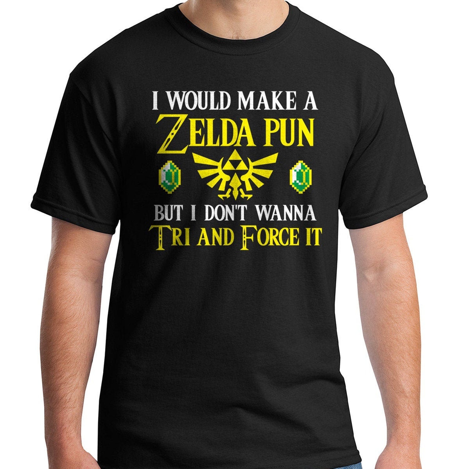 Zelda Pun T-Shirt | Men's Short Sleeve T-Shirt | Funny Gaming Apparel