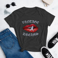 Vintage Dreams Women's Slim Fit T-Shirt | Dance Paris Inspirational Motivational Workout Gift Her Tee