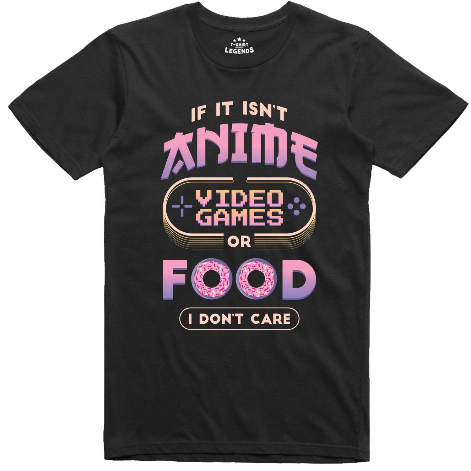 Anime Gamer T Shirt | Japanese Geek Regular Fit Tee | Manga Inspired Shirt