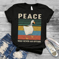 Peace Was Never An Option T-Shirt | Funny Goose Gaming Gamer Shirt | Untitled Goose Game Tee