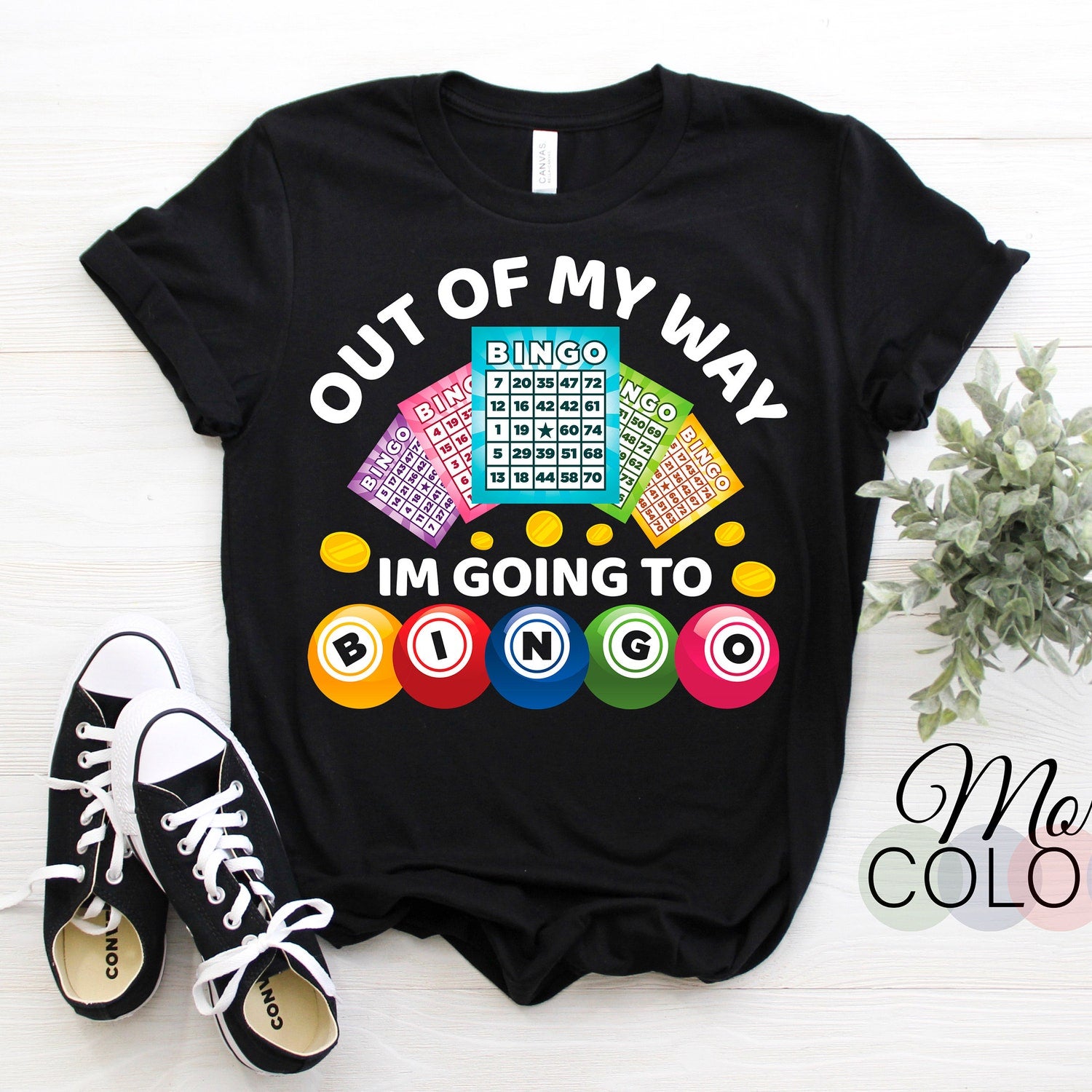 Bingo Game Lover Lucky Player T-Shirt | Funny Bingo Game Shirt | Mother's Day Fun Present