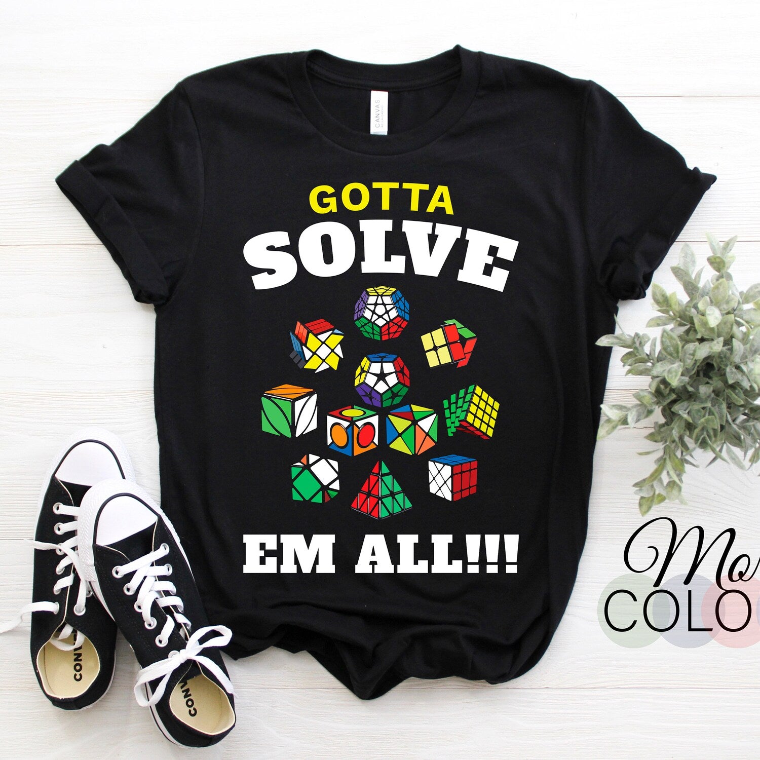 Rubik Cube Retro Vintage T-Shirt | Funny Puzzle Solve Lover Gift | Birthday Present Shirt