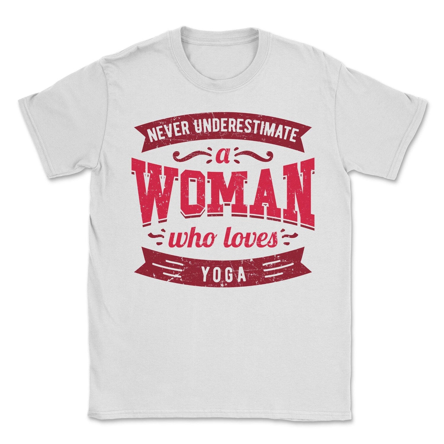 Never Underestimate Woman Loves Yoga Shirt | Funny Mug Gift Her Tee