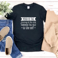 Funny Yoga Meditation Shirt Women | Journey Self Through Self To Self Quotes Tee