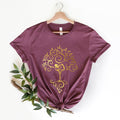 Yoga Shirt, Yoga Gift: Namaste Shirt, Cute Buddha Silhouette Peace Love Chakra Tee