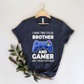 Brother and Gamer Shirt | Boys Gamer Shirt | Game Addict Birthday Gift