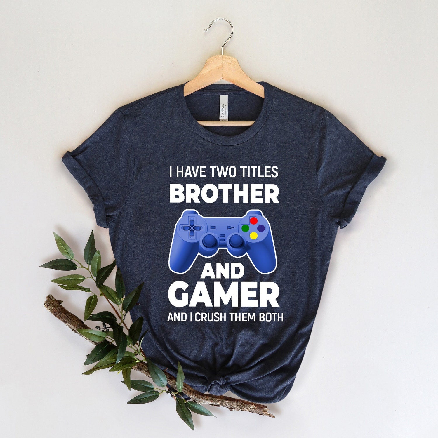 Brother and Gamer Shirt | Boys Gamer Shirt | Game Addict Birthday Gift
