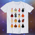 Chickens Cute Chicken Animal Cult Gamer Geek Style Art Drawing Anime Meme Cool Funny Gift T Shirt E765