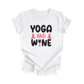 Yoga And Wine Yoga Meditation T-shirt Lover Teacher Wellness Self Care Shirt Inspired X Gift Tee