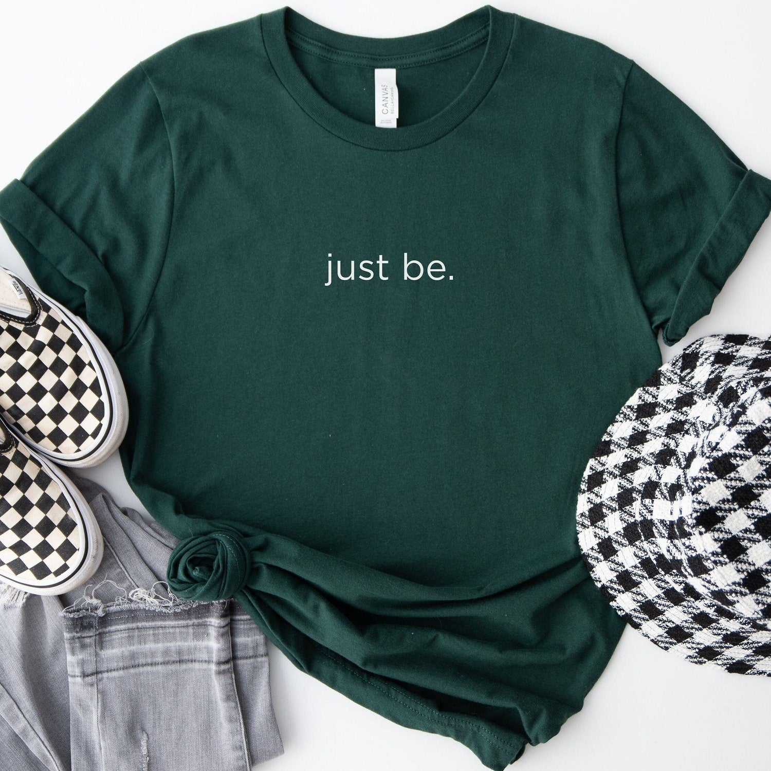 Just Be Shirt: Mindfulness Shirt, Yoga Lover Teacher Meditation Be Present Tee Gift