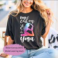 Yoga T-shirt Keep Calm | Motivational Inspirational Meditation Teacher Lover Gift Mom Tee