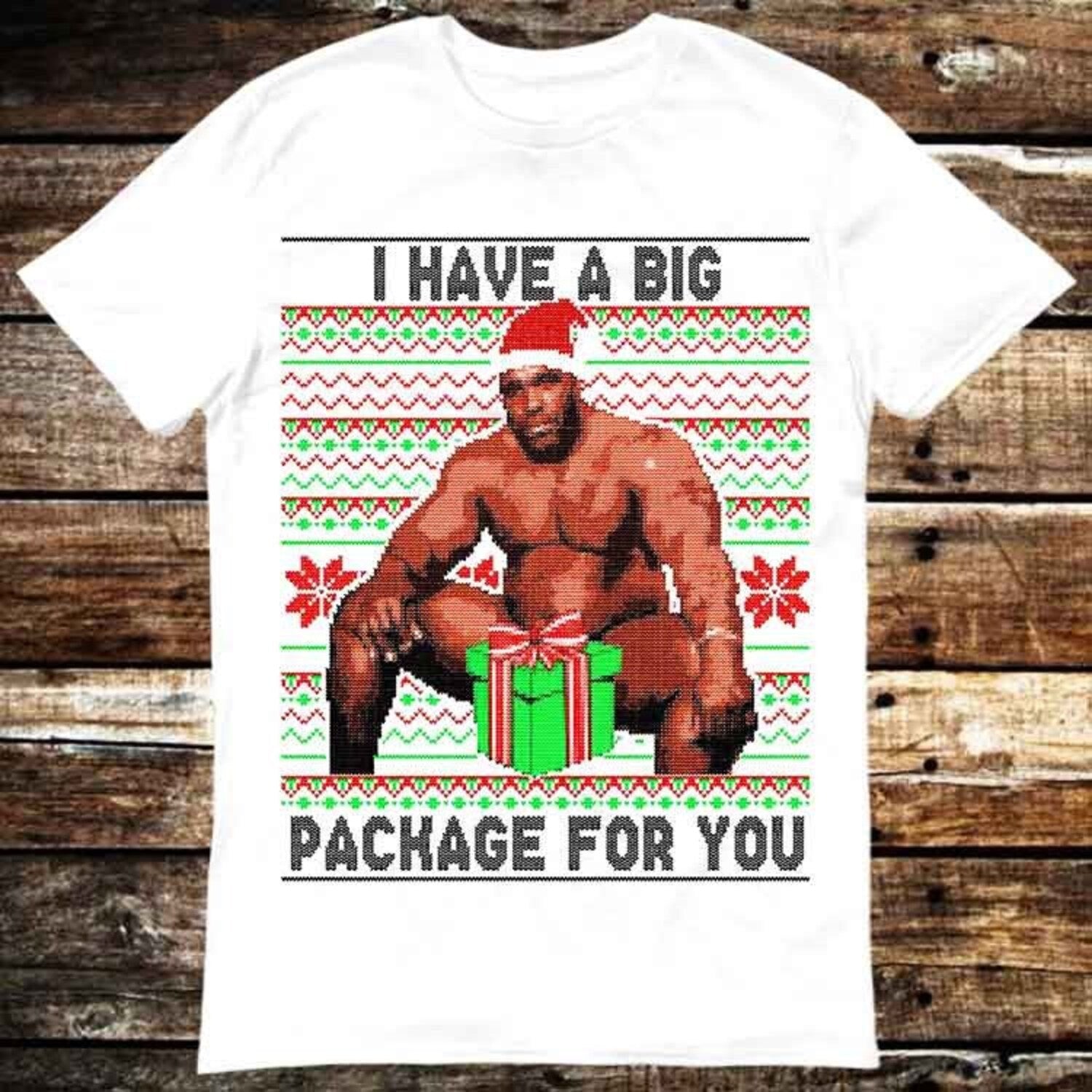 Barry Sitting On A Bed I Have A Big Package T Shirt Meme Gift Top Tee Unisex Gamer Movie Music 6298