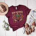 Stay Grounded T-Shirt: Chakra Yoga Shirt with Root Chakra Design