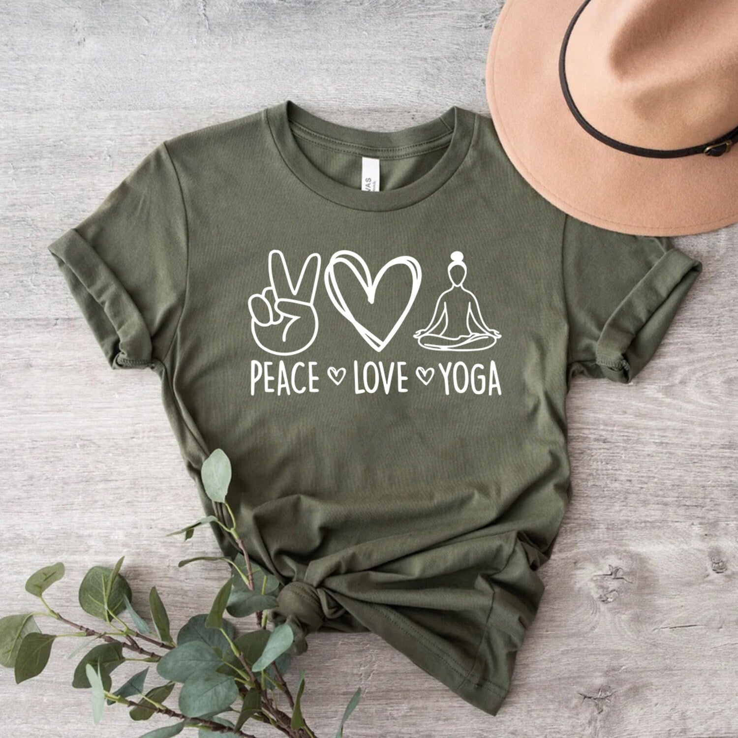 Peace Love Yoga Shirt for Zen Vibes