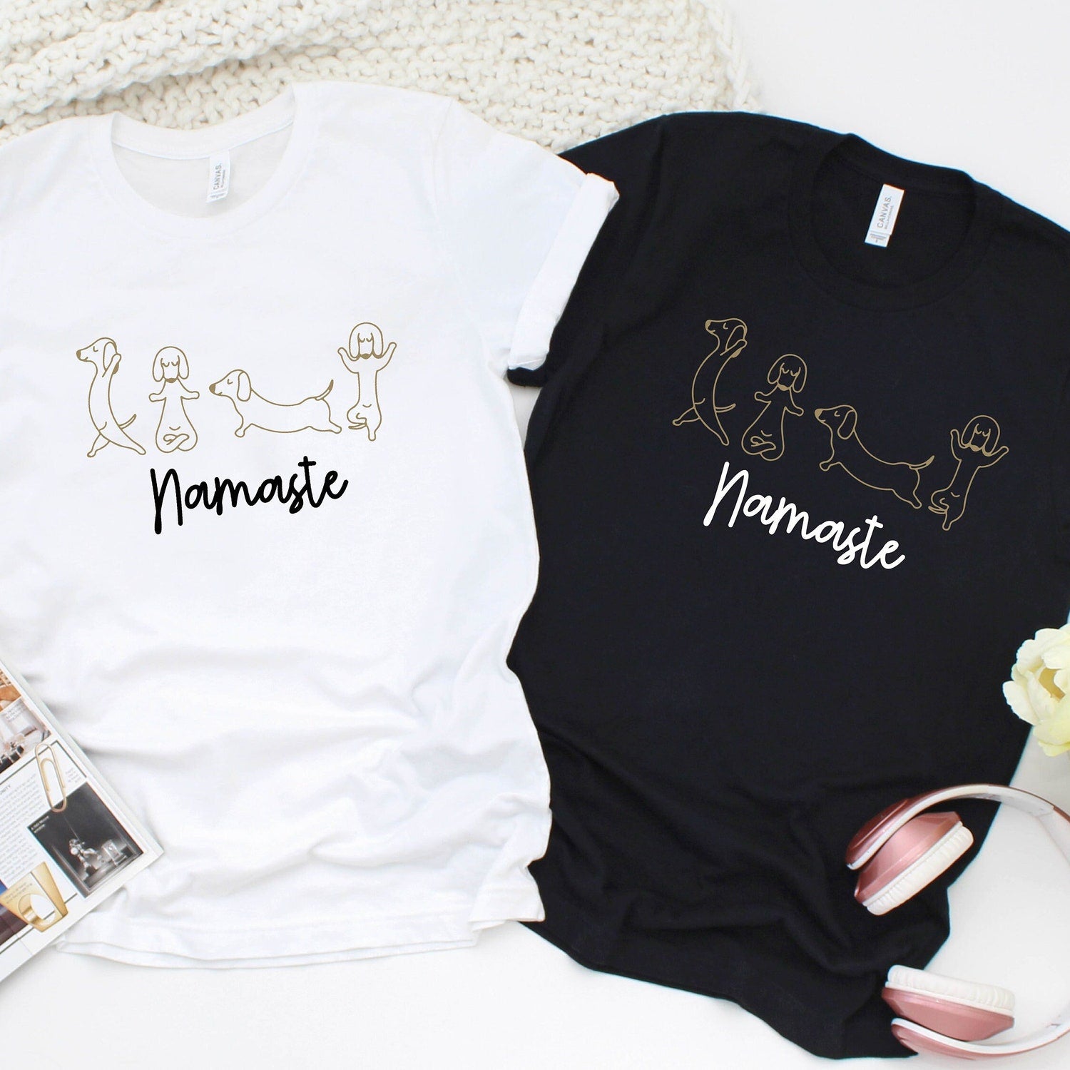 Yoga Dog Shirt: Yoga Lovers Shirt, Yogi Clothes, Funny Dog T-shirt Meditation Gift