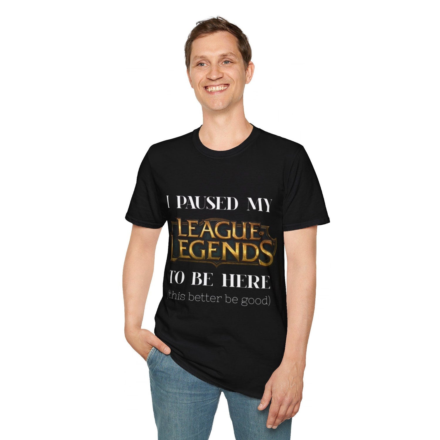 I paused my League of Legends for this, League of Legends t-shirt, meme design