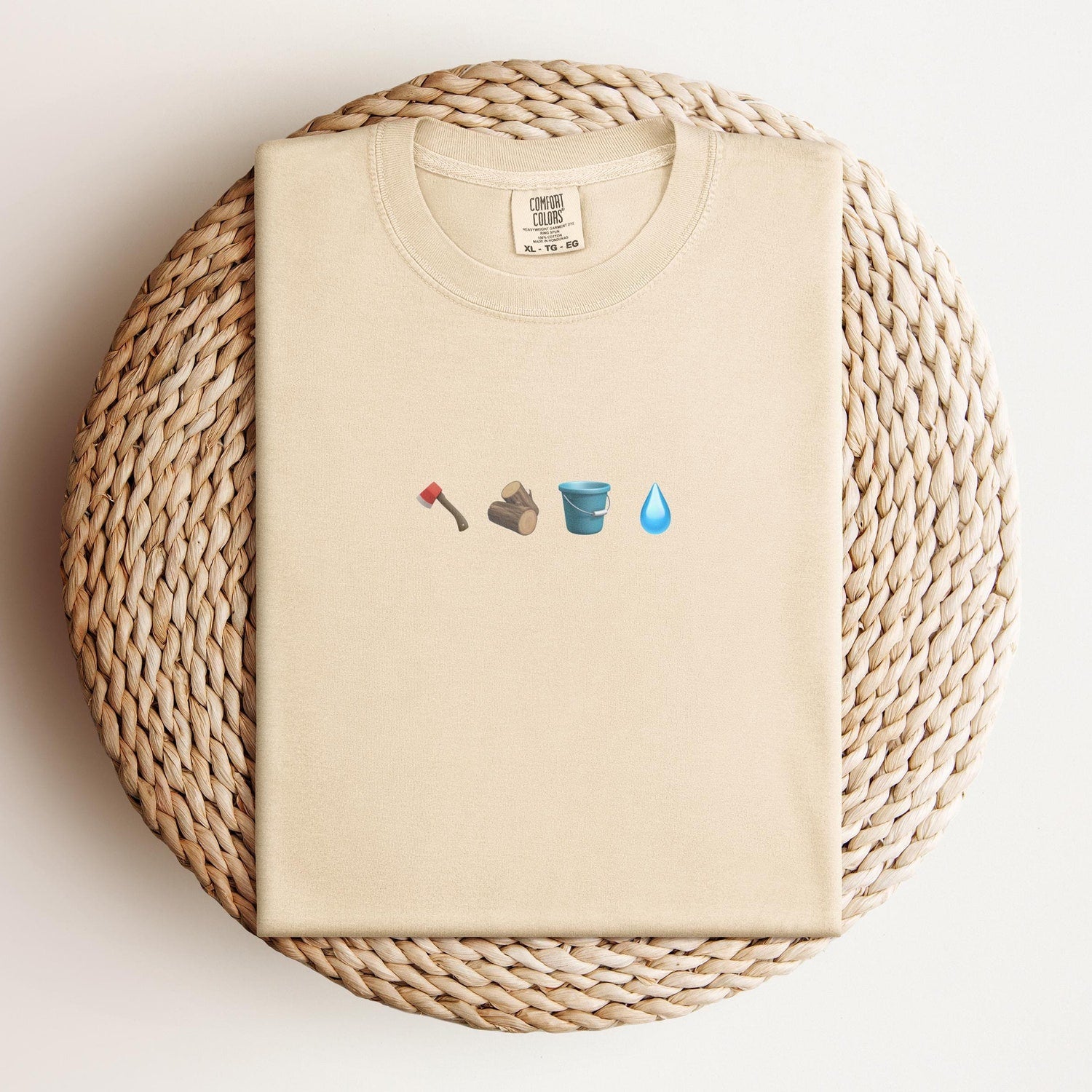 Chop Wood Carry Water Tee | Zen Buddhism Quote Mindful Minimalist Wisdom Yoga Meditation Spiritual Gift Tee