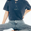 Zen Meditation T-Shirt: Yoga Wear, Mindfulness Gift, Minimalist Tee Gift