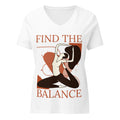 Find The Balance Womenâs V-Neck Yoga T-shirt