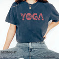 Yoga Inspirational Graphic Tee: Lotus & Yoga Poses Mindfulness Wellness Shirt Gift