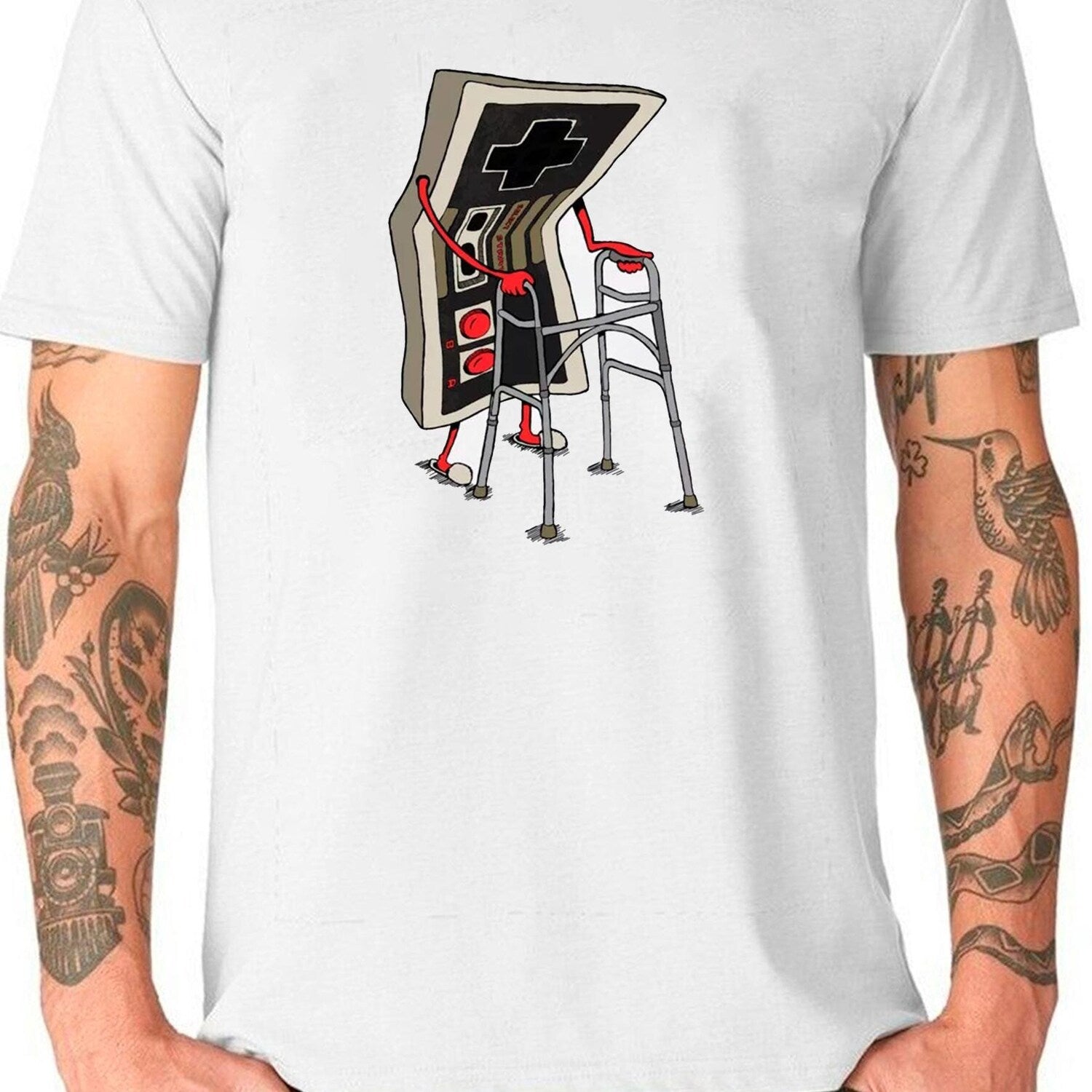 Old Gamer T-Shirt | Retro Comedy Tee | Fun Novelty Gift For Gamers