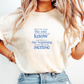 Thought-Provoking Yoga Tee | End of Knowledge Beginning of Sense Awakening Wisdom Tshirt Spiritual Mindfulness Enlightened
