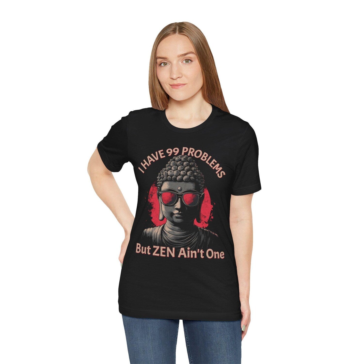 Buddha Sunglasses Tee: Zen Graphic Funny Buddha Shirt for Positive Vibes