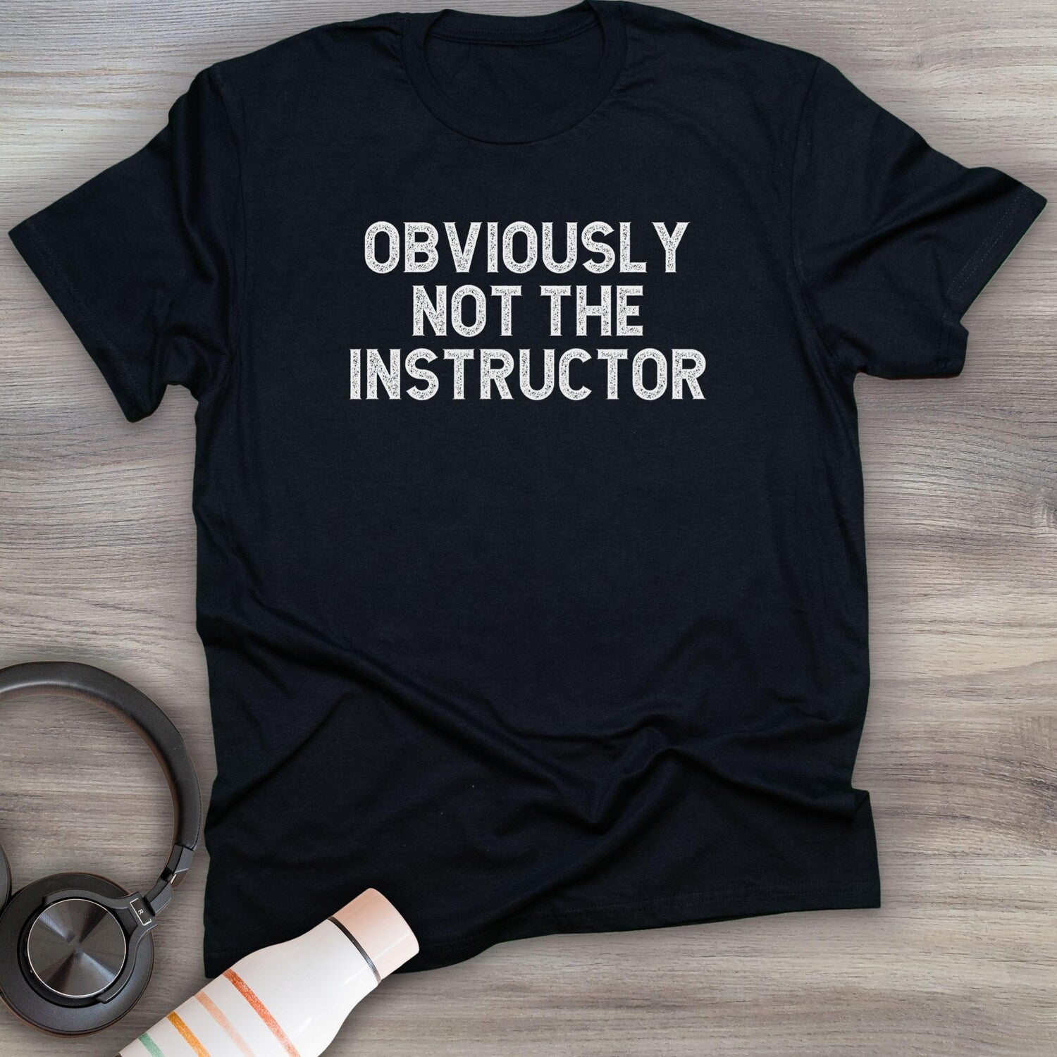 Obviously not the instructor, Yoga shirt, Zen Tee, Yoga instructor, Meditation shirt, Yoga gift, breathe tee, mental health tshirt, gift